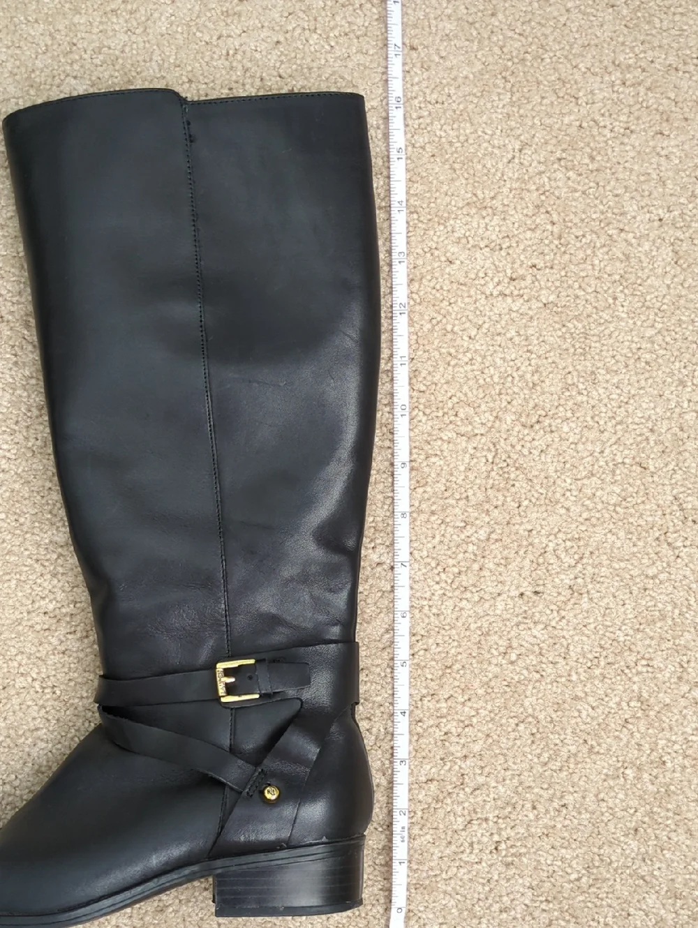 Ralph Lauren Mariah Buckle Riding Boots